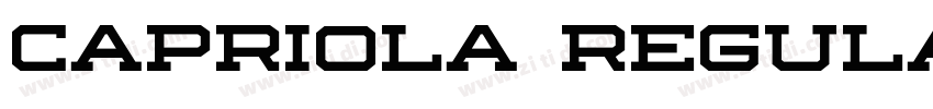 Capriola Regular字体转换 Capriola Regular字体转换
